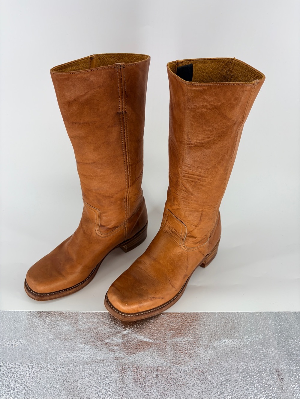 2010 Frye 14L Campus Boots (Mens-9.5 Wm’s 11) Made in USA Leather Mid-Calf Boots